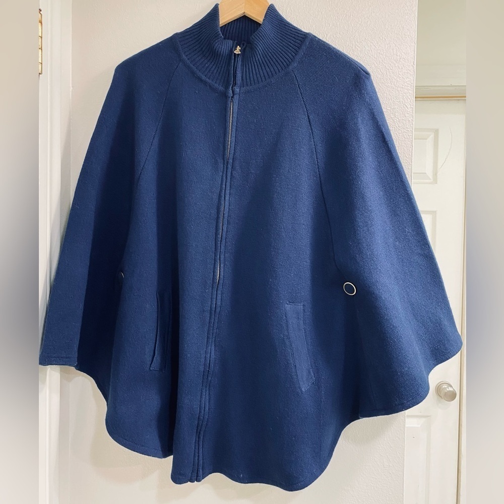 Big Buddha Navy Blue Cape Jacket Size M/L